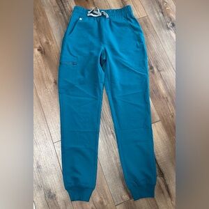 Figs Zamora Jogger Scrub Pants, Pacific Blue, XS Tall